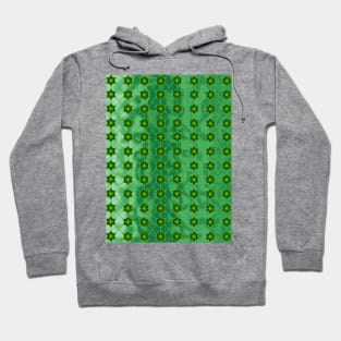 Green Stars Geometric Hoodie